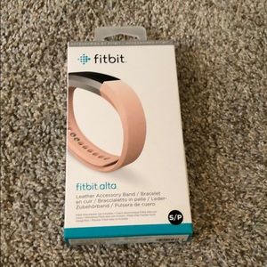 Fitbit Alta accessory band leather (blush pink)